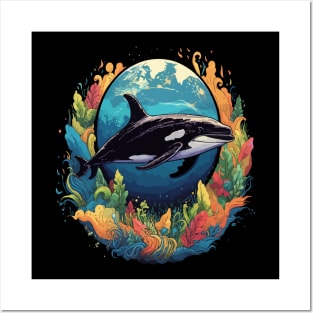 Whale Earth Day Posters and Art